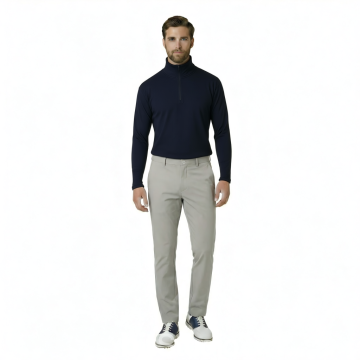 JRB Men's Golf - 1/4 Zipped Roll Neck - Black