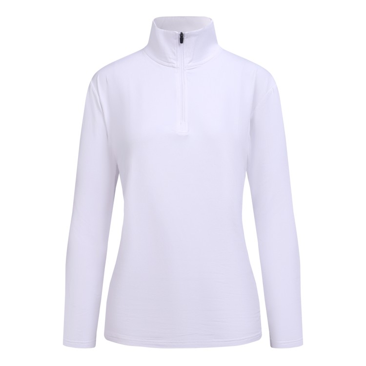 JRB Men's Golf - 1/4 Zipped Roll Neck - White