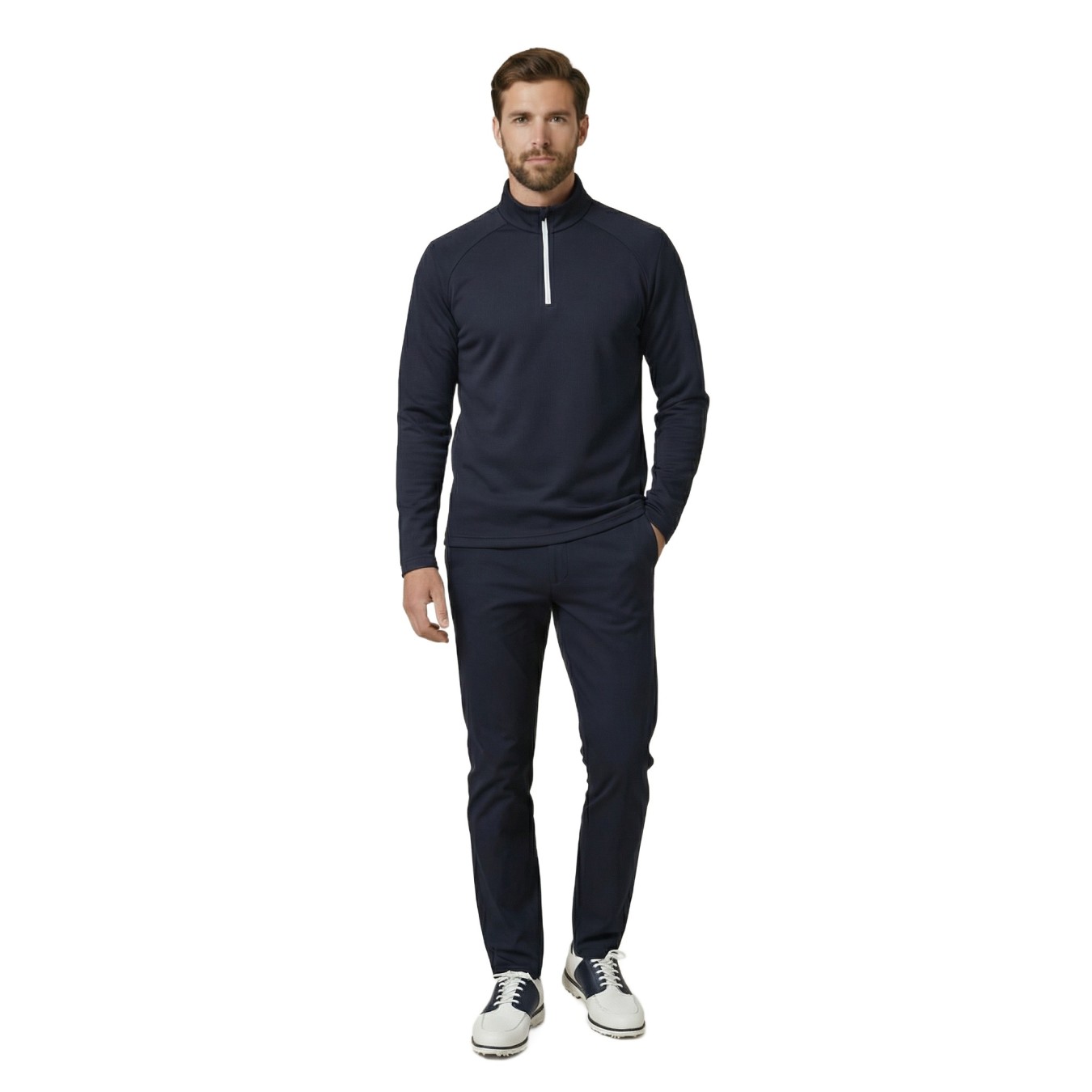 JRB Men's Golf Mid Layer - Navy