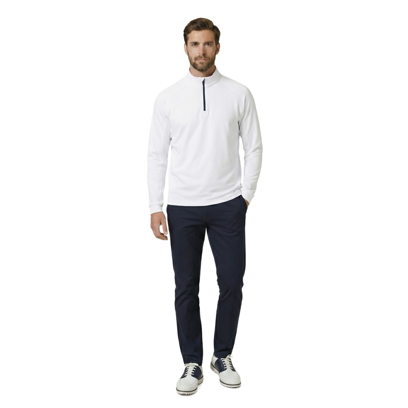JRB Men's Golf Mid Layer - White