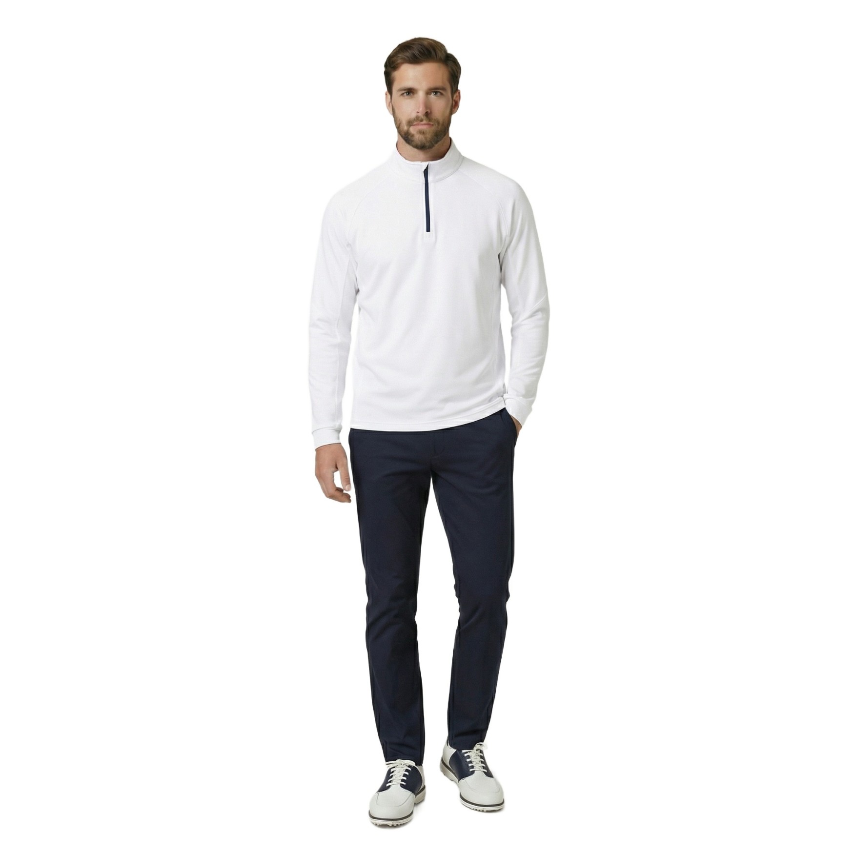 JRB Men's Golf Mid Layer - White