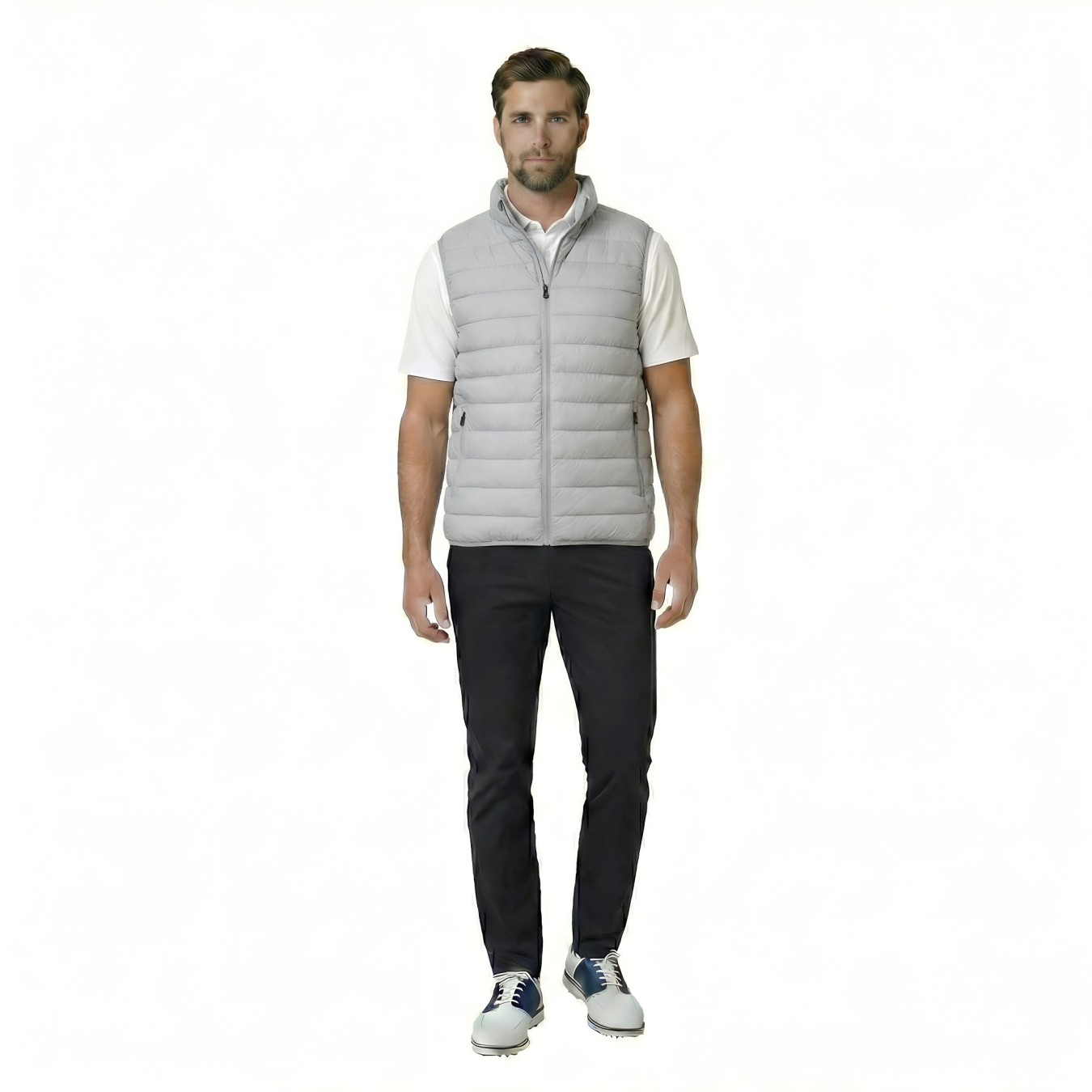 JRB Men's Golf Gillet - Grey