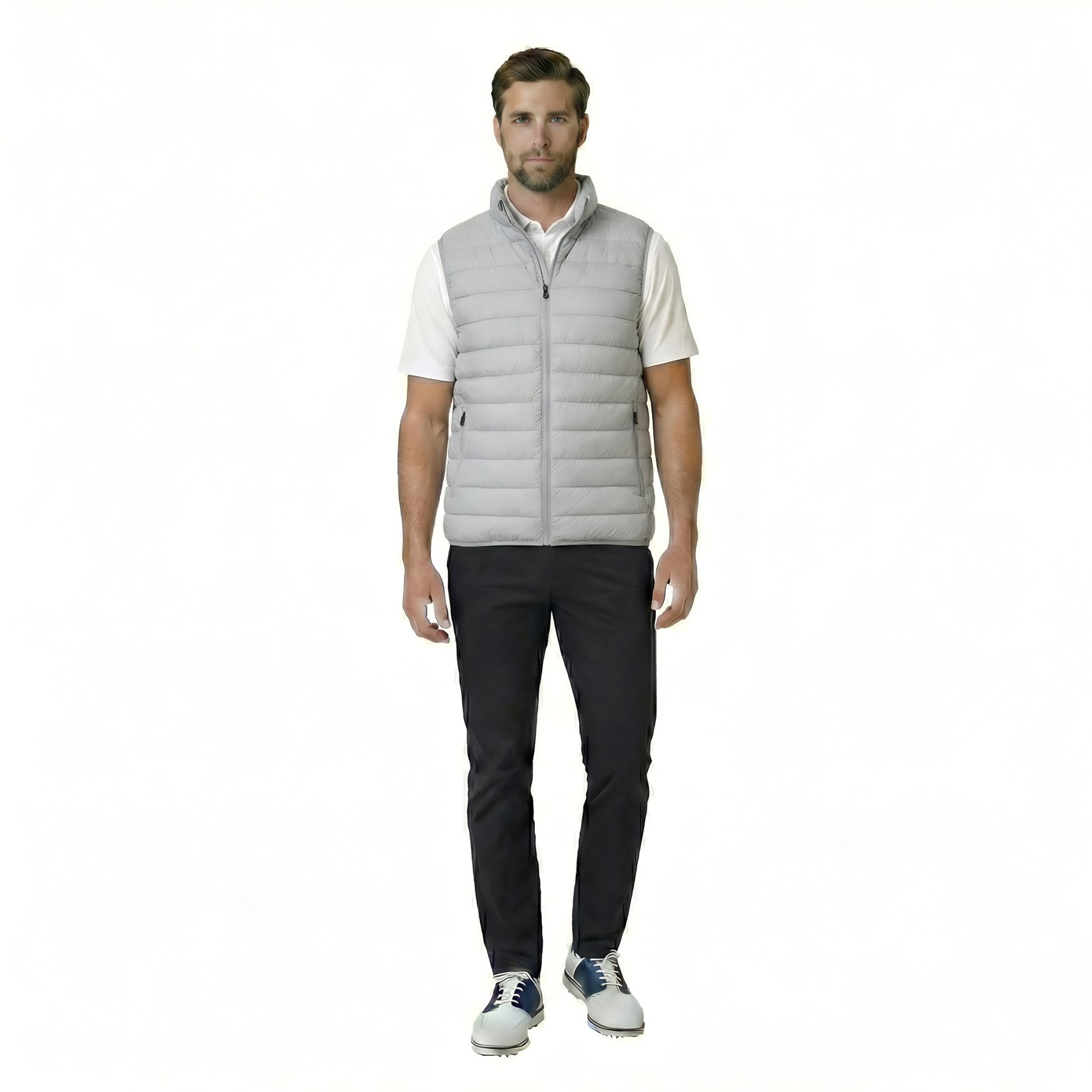 JRB Men's Golf Gillet - Grey