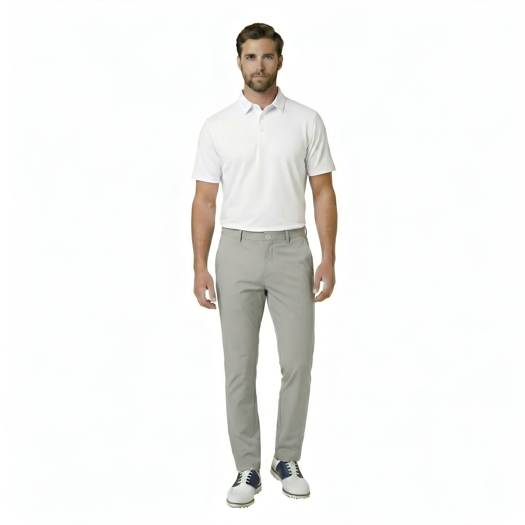 JRB Men's Golf Dry-Fit Trousers - Light Grey