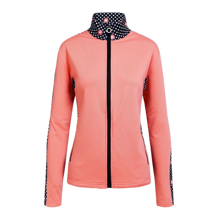 JRB Women's Golf - Lightweight - Fully Zipped Jacket - Coral Peach