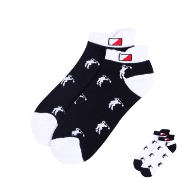 JRB Women's Golf Socks - Black / White - Pack of 2 Pairs