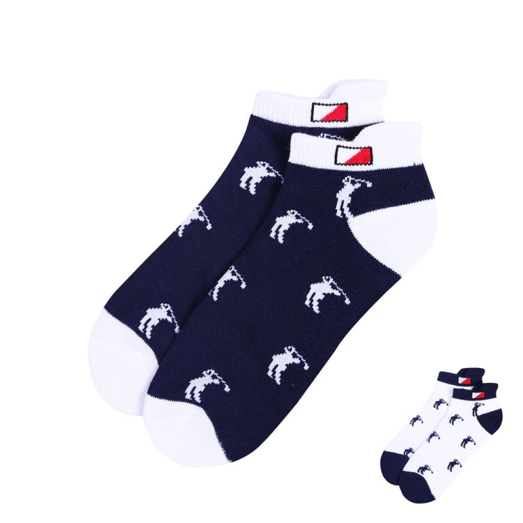 JRB Women's Golf Socks - Navy / White - Pack of 2 Pairs
