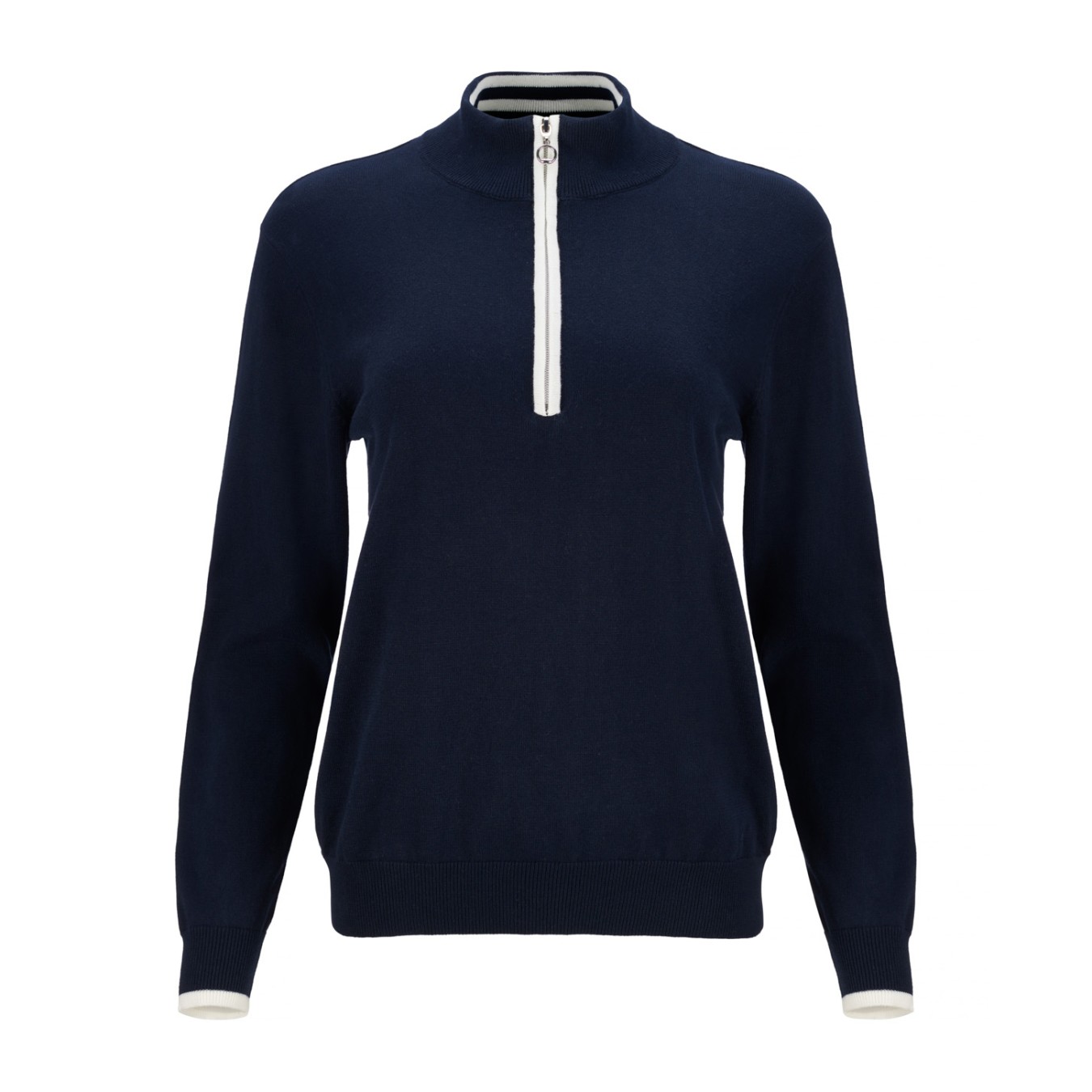 JRB Women's Golf - 1/4 Zipped Sweater - Navy Blue