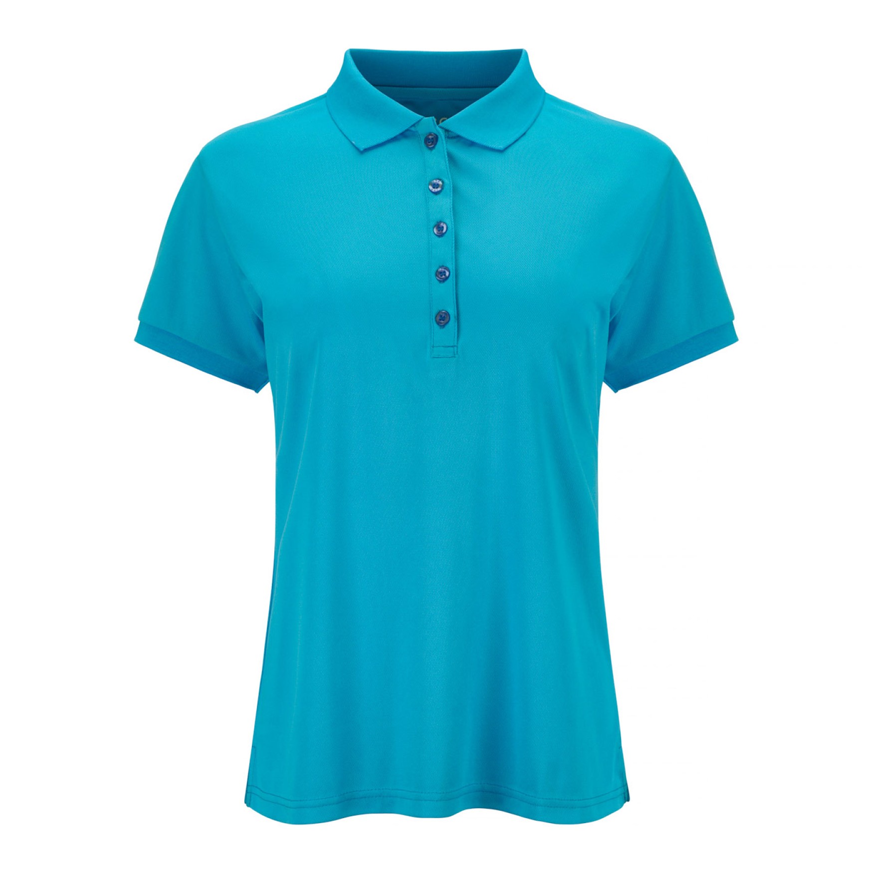 JRB Women's Golf Pique Shirt - River Blue - Sleeved or Sleeveless