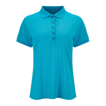 JRB Women's Golf Pique Shirt - River Blue - Sleeved or Sleeveless