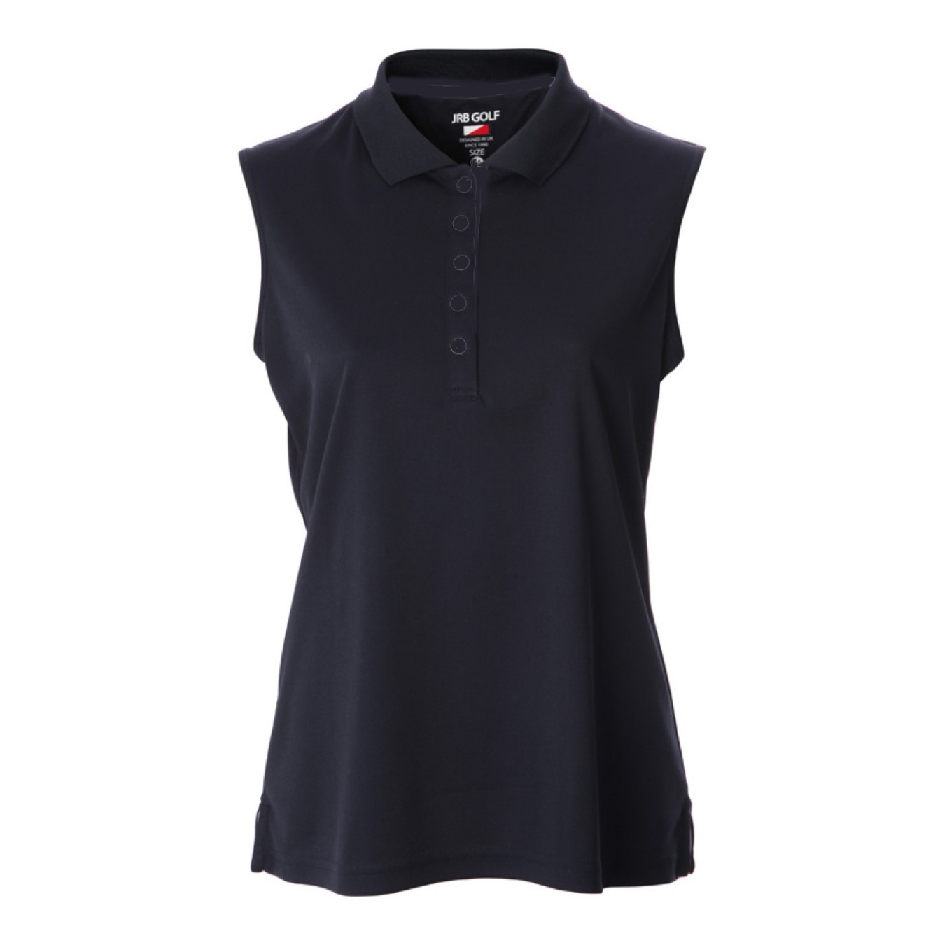 JRB Women's Golf Pique Shirt - Navy - Sleeved or Sleeveless