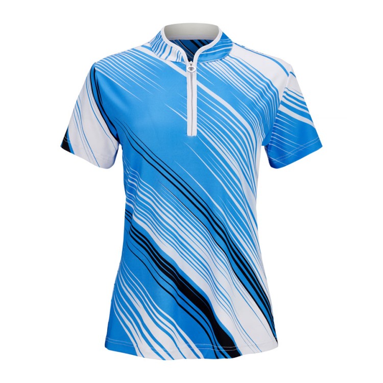 JRB Women's Golf Fashion Print - Azure Blue - Sleeved or Sleeveless
