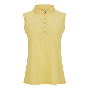 JRB Women's Golf Pique Shirt - Yellow - Sleeved or Sleeveless
