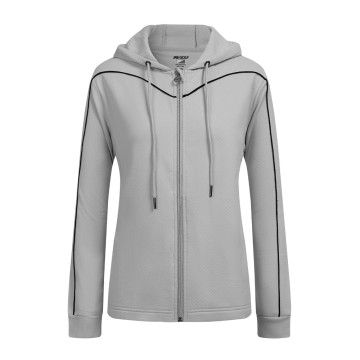 JRB Women's Golf  - Hooded Zip Up Sweatshirt - Grey