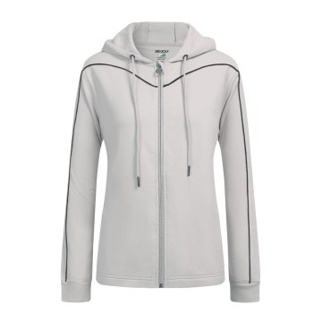 JRB Women's Golf  - Hooded Zip Up Sweatshirt - Grey